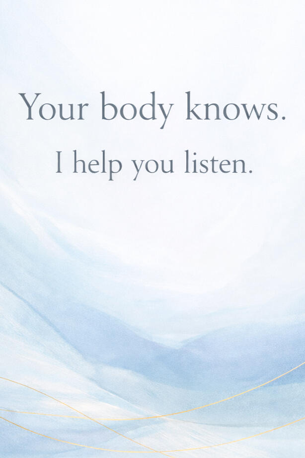 Your body knows. I help you listen. Held by Zsolt Coaching